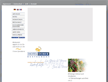 Tablet Screenshot of hotel-dorer.de